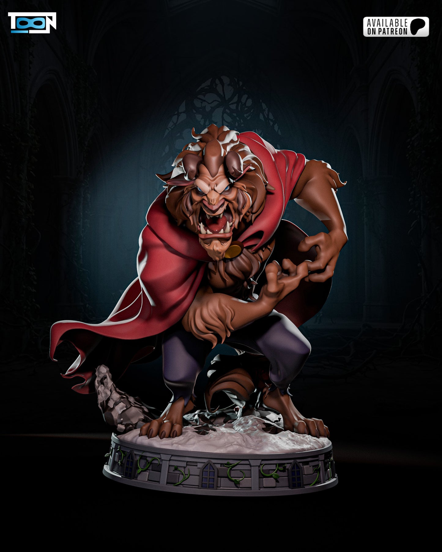 The Beast - 3D Printed Model Statue - 6 & 10 Scale