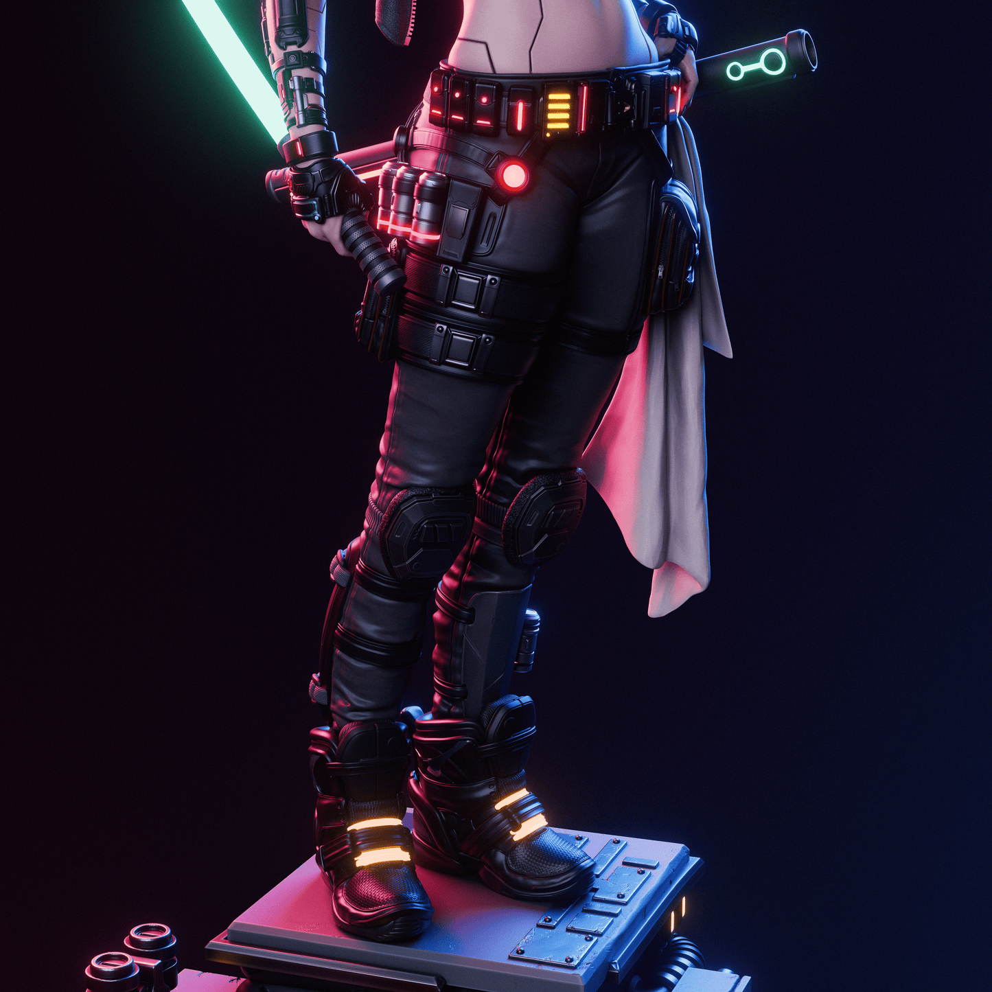 Cyber Samurai - 3D Printed Model Kit - 1:6 scale