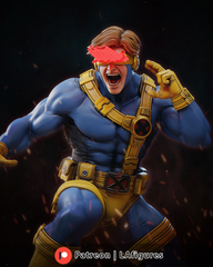 Cyclops (X-Men) Statue - 10 or 12 scale 188mm - 3D Print Fan Art