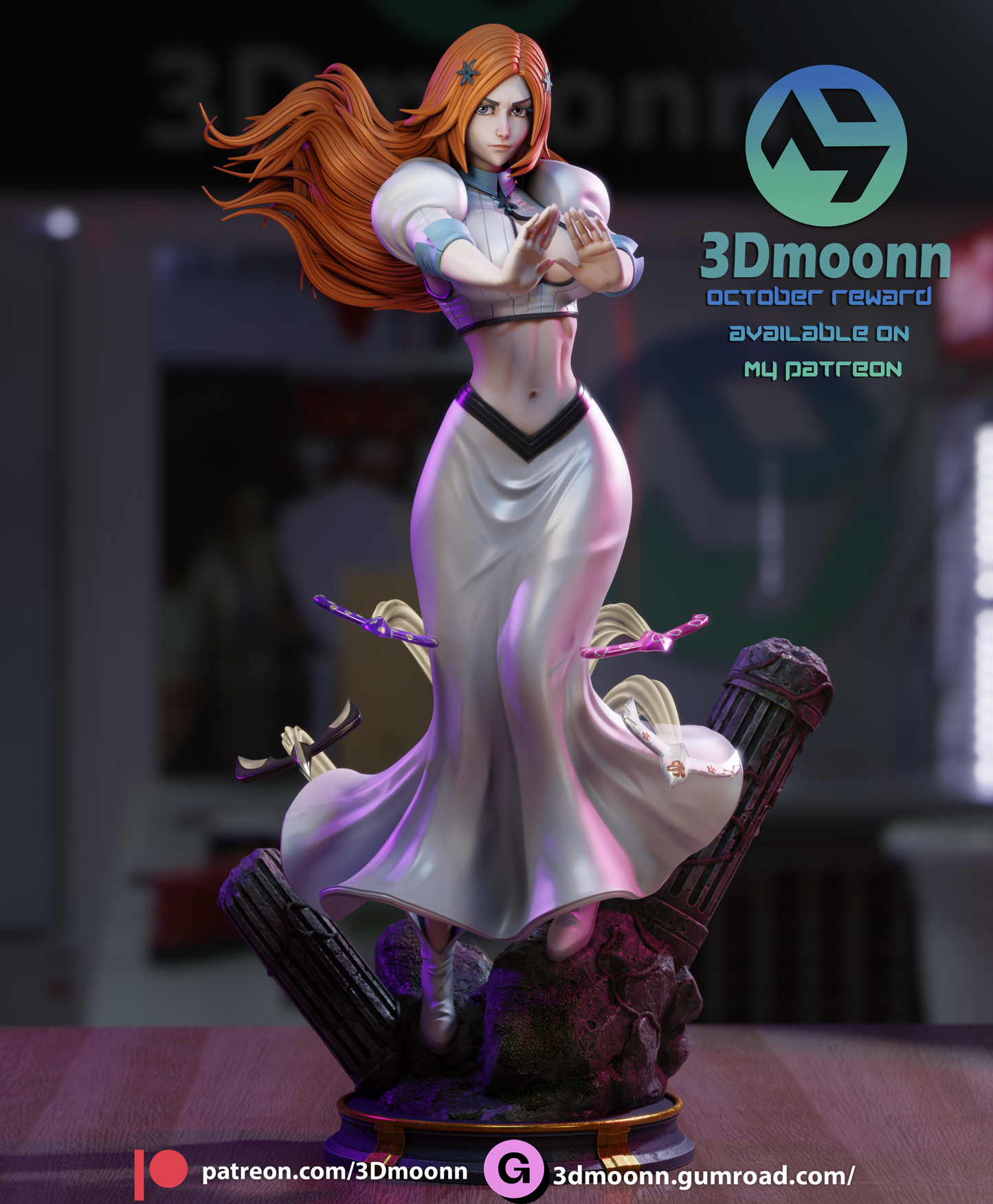 Orihime Inoue (Bleach) - 3d Printed 1:6 model kit