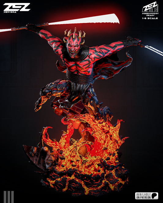 Darth Maul - 3D Printed Statue / Bust model kit 6 scale