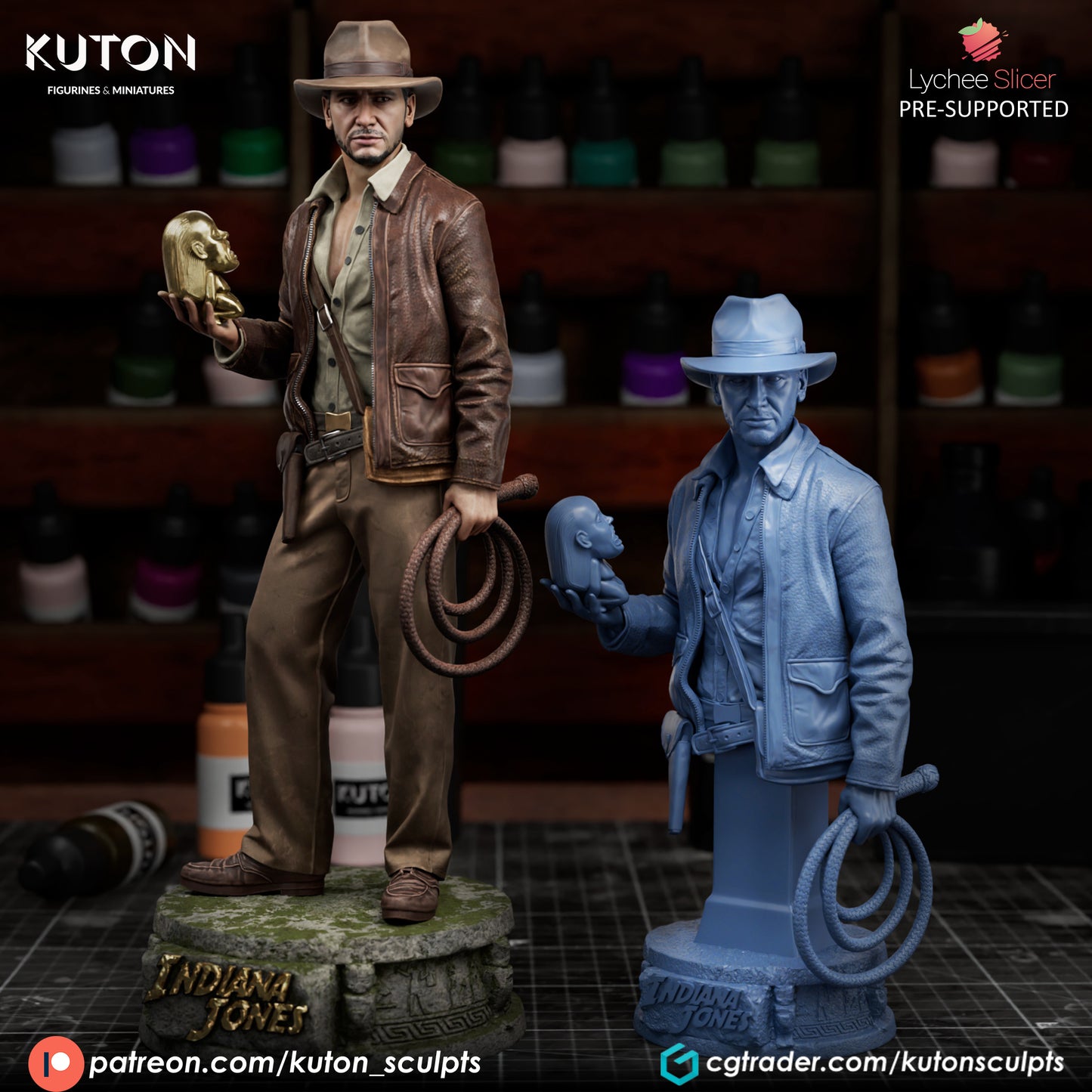 Indiana Jones  3D Printed model - Various Scales - Fan Art