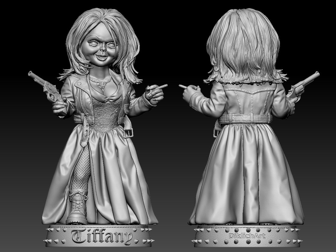 Tiffany - Bride of Chucky - 3D Printed Statue / Bust Model Kit