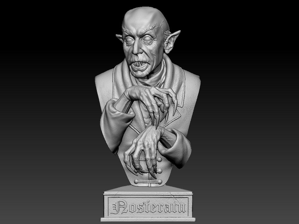 Nosferatu - 3D printed Model Statue / Bust