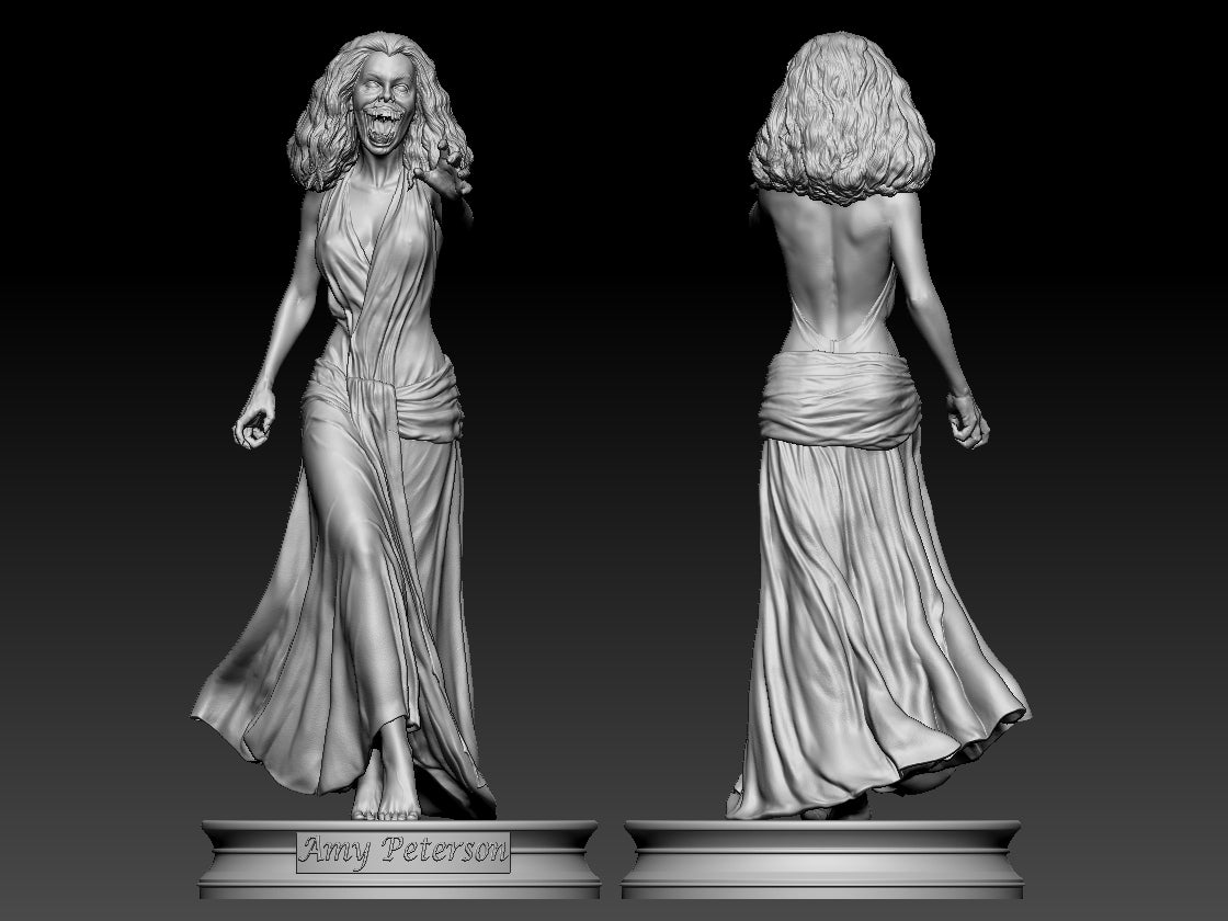 Amy Peterson - 3D Printed Statue Model kit - 290mm