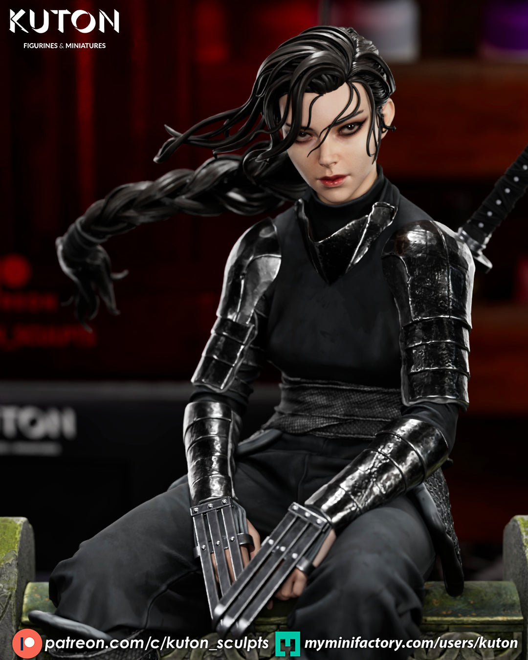 Shiori (Kuton Original) - 3D Printed Model Kit - 1:10 Scale