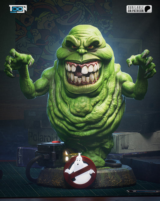 Slimer - 3D Printed Model Kit State - 6 Scale - 150mm