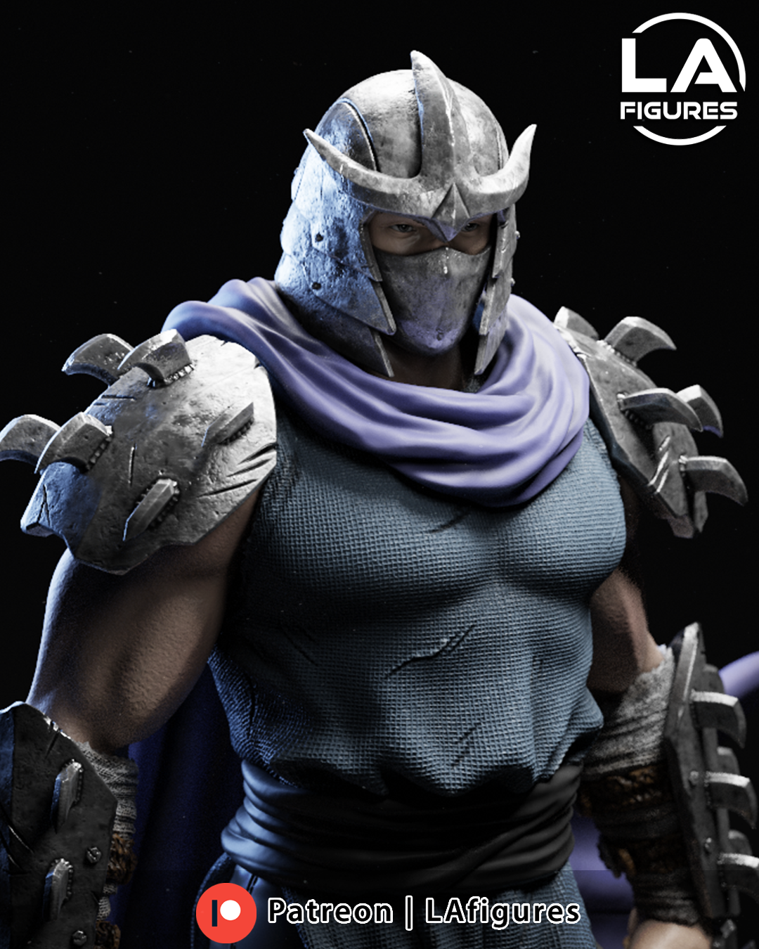 Shredder (TMNT) Statue - Fan Art 10 Scale (222mm) 3D Print Kit