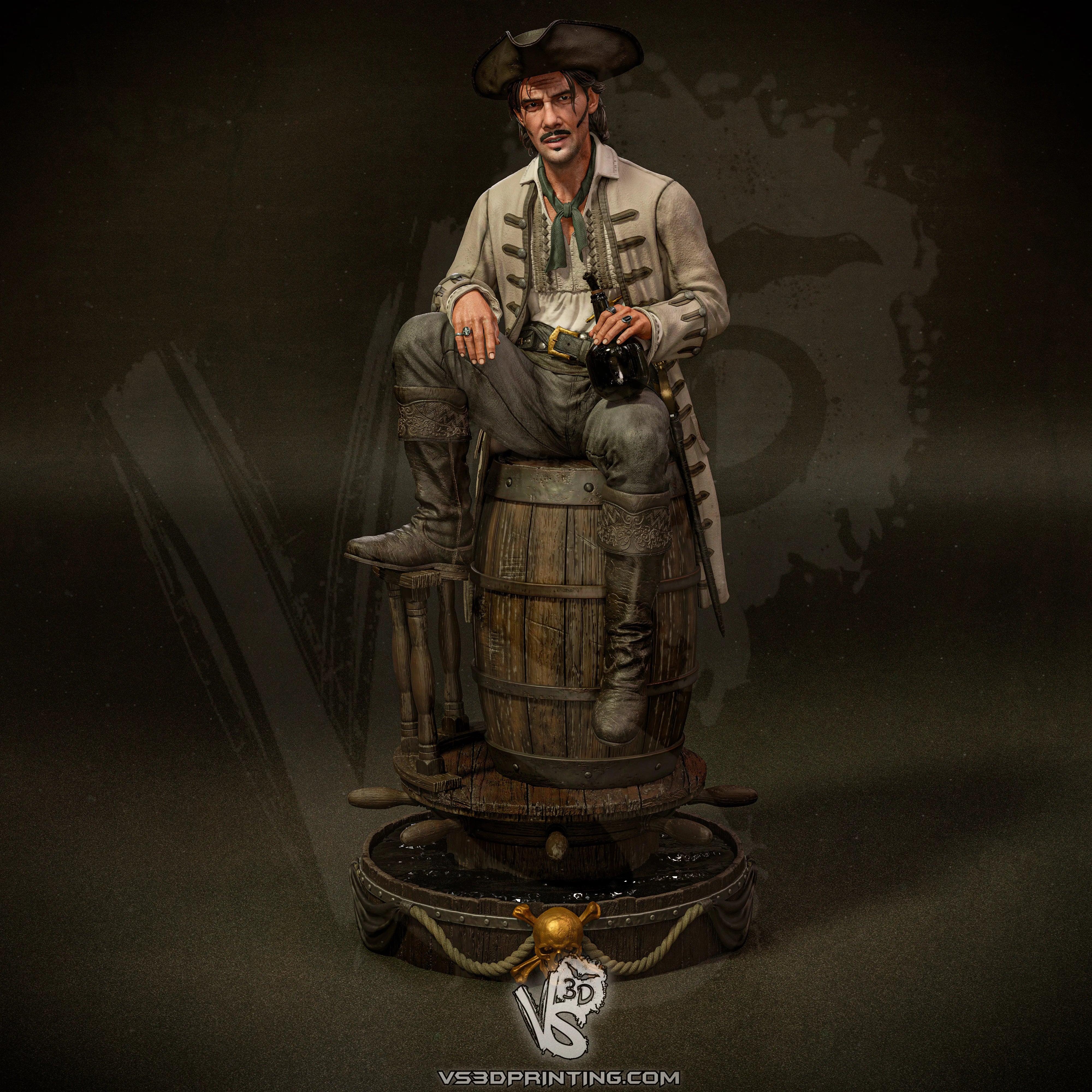Jack Rackham (Black Sails) - 3D Model Kit - 1:10 Scale – ModelShack