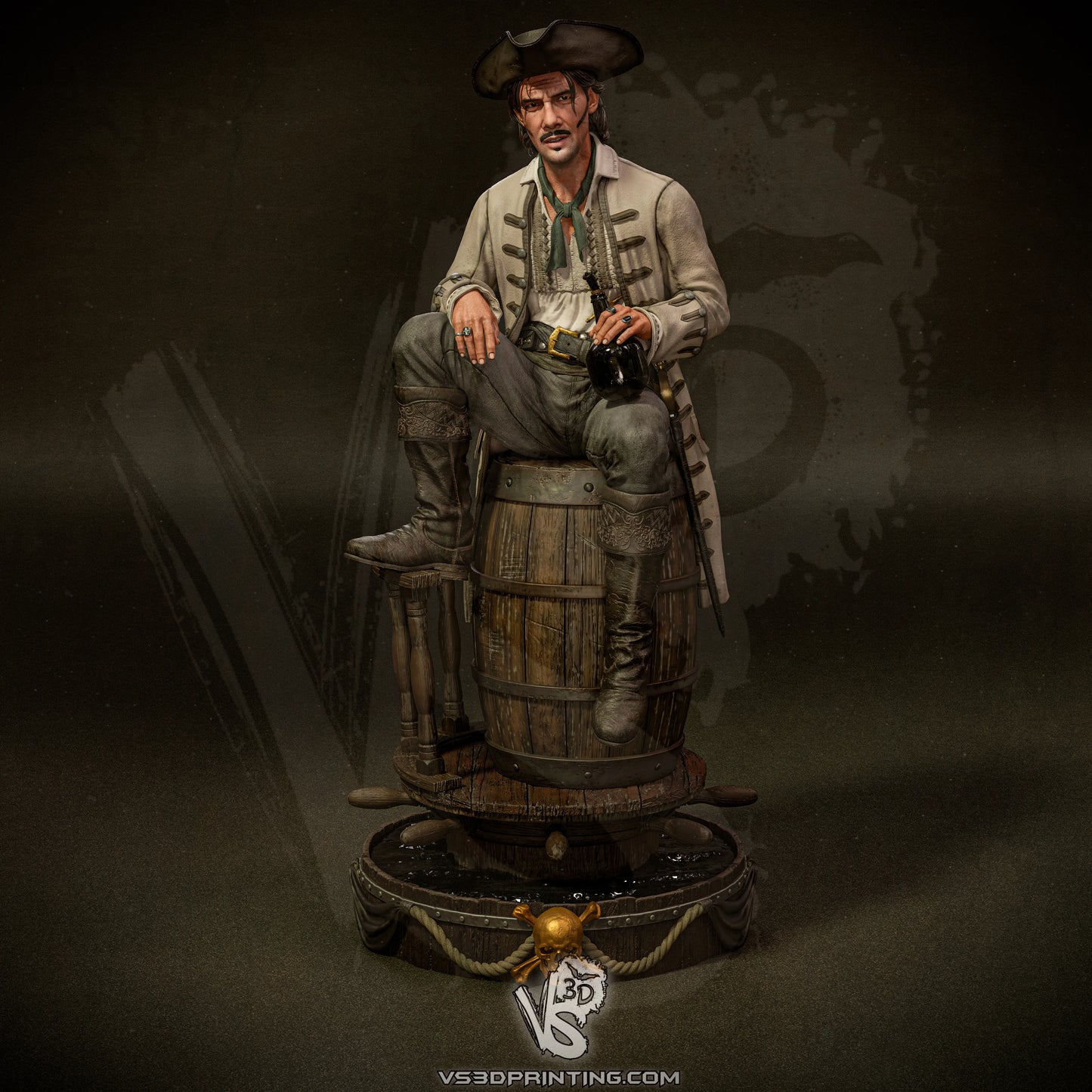 Jack Rackham (Black Sails) - 3D Model Kit - 1:10 Scale