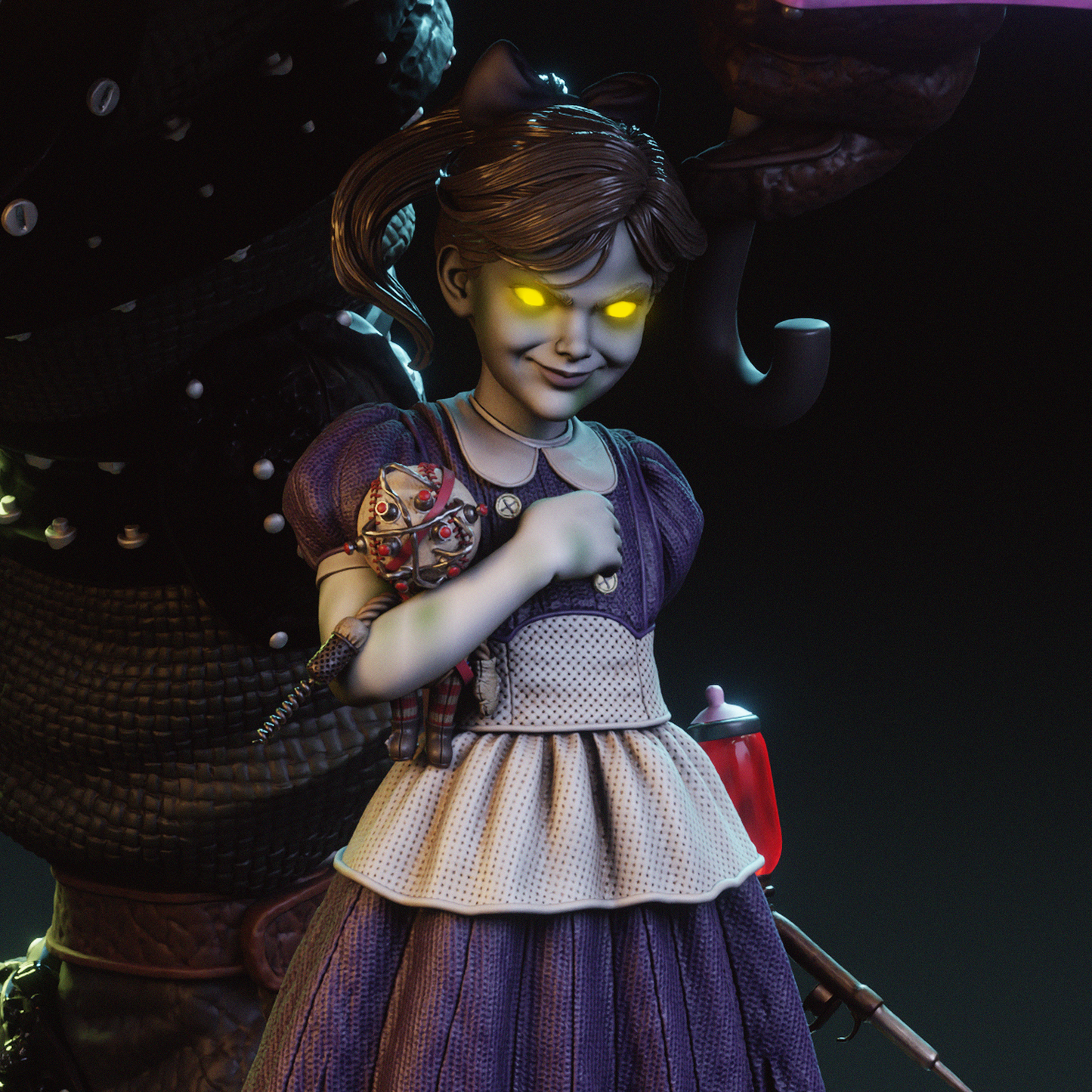 Big Daddy and Little Sister (BioShock) - 3D Printed Model Kit - 1:6 scale
