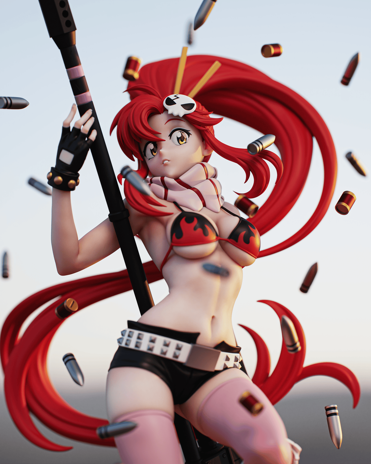 Yoko Littner (Gurren Lagann) - 3D Printed Model Kit - 1:6 scale