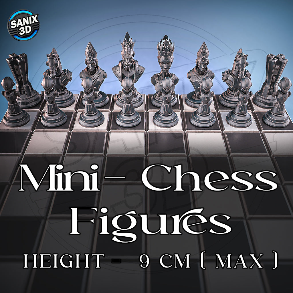 SCI FI CHESS SET - 3D Printed Resin Set