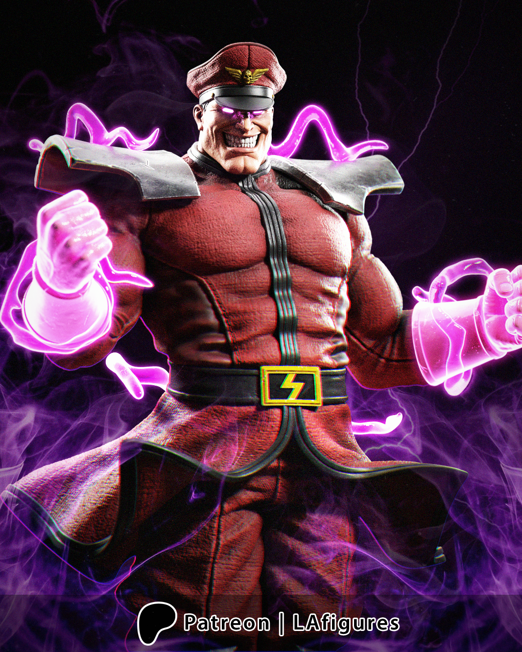 M. Bison (Street Fighter) Statue - Fan Art 10 scale 3D Print Kit