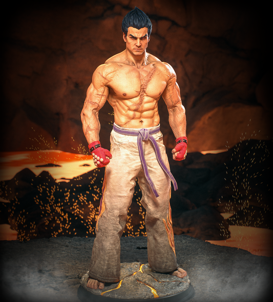 Kazuya - 3d Printed Model Action / Museum pose statue - 9 and 6 scale