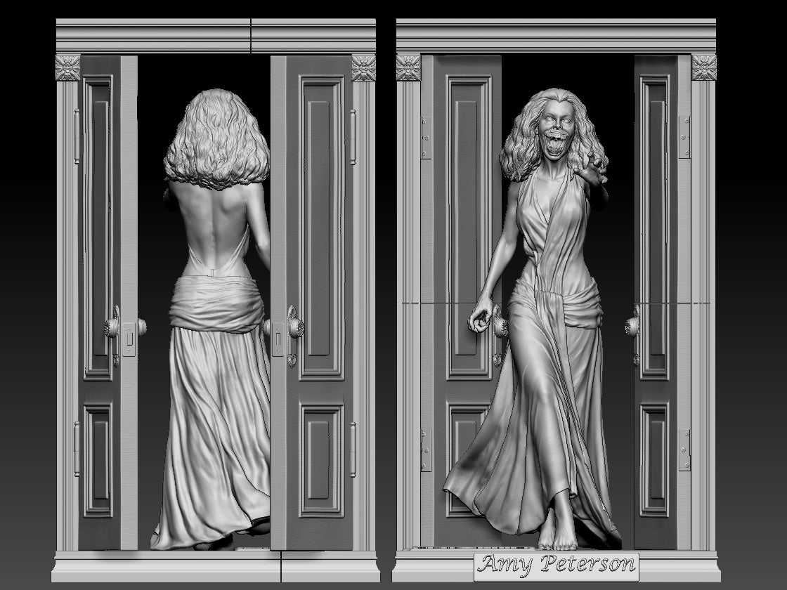 Amy Peterson - 3D Printed Statue Model kit - 290mm