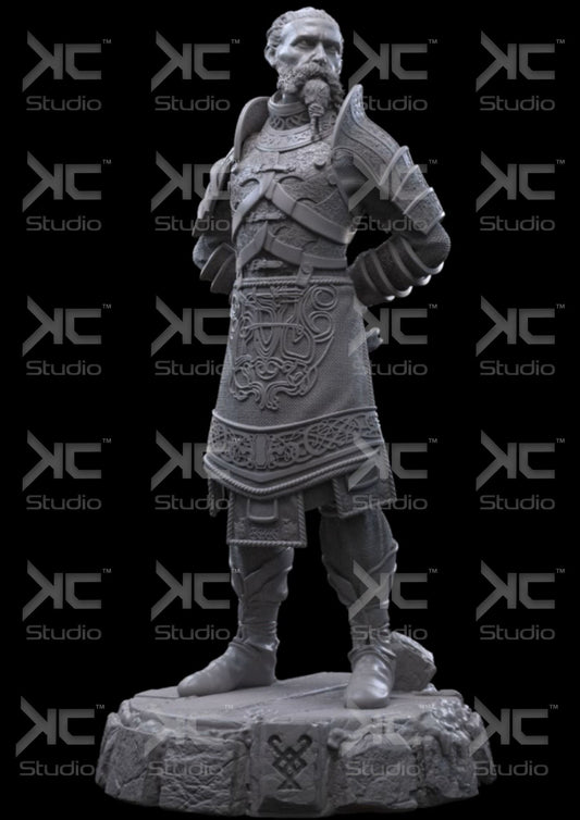 Kindri - God of War - 308mm - 3D Printed Model Statue Kit