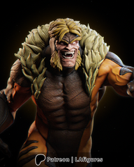 Sabretooth (X-Men) Statue - Fan Art 10 or 12 scale (231mm or 193mm) 3D Print Kit