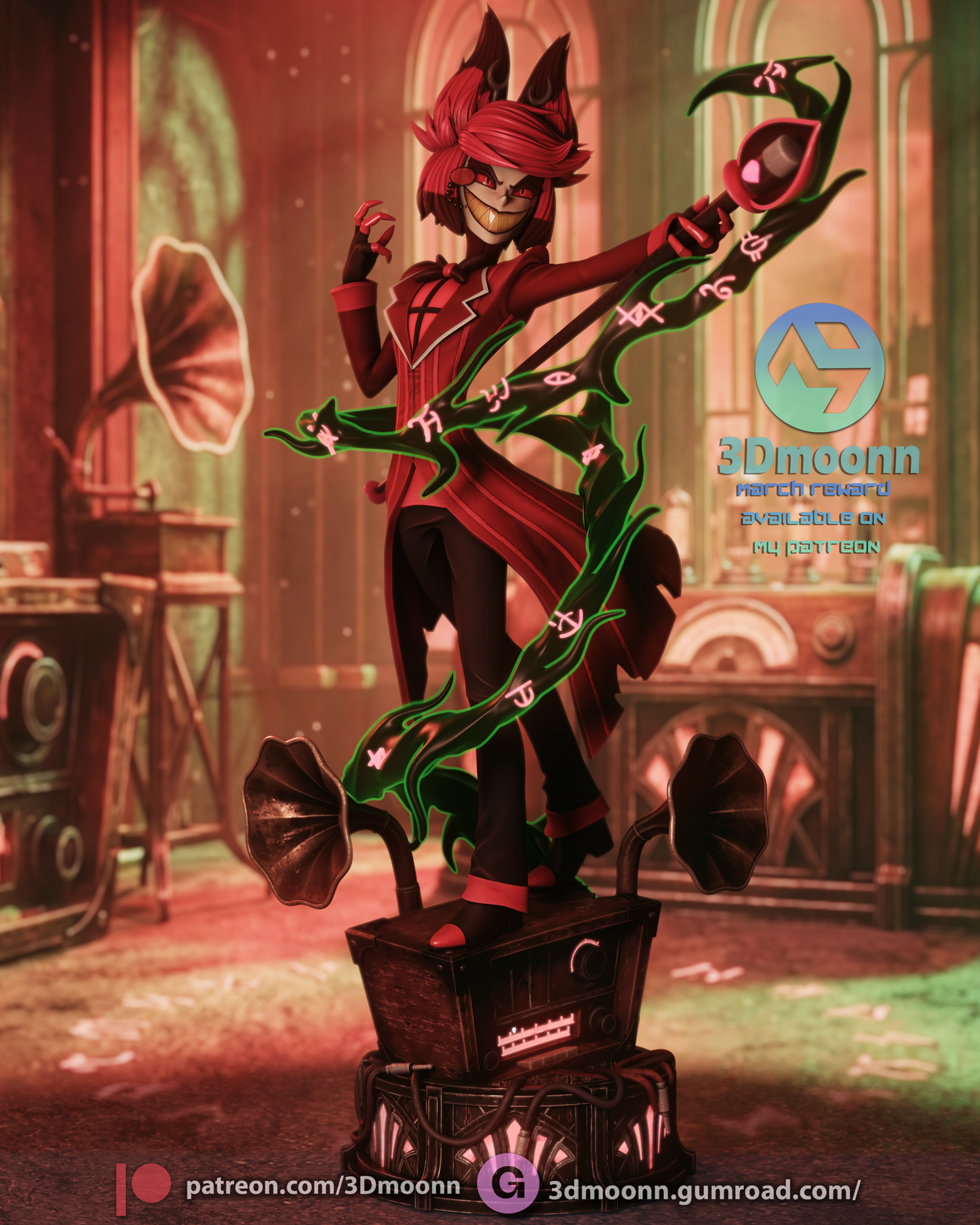 Alastor (Hazbin Hotel) - 1:6 model kit (Fan Art)