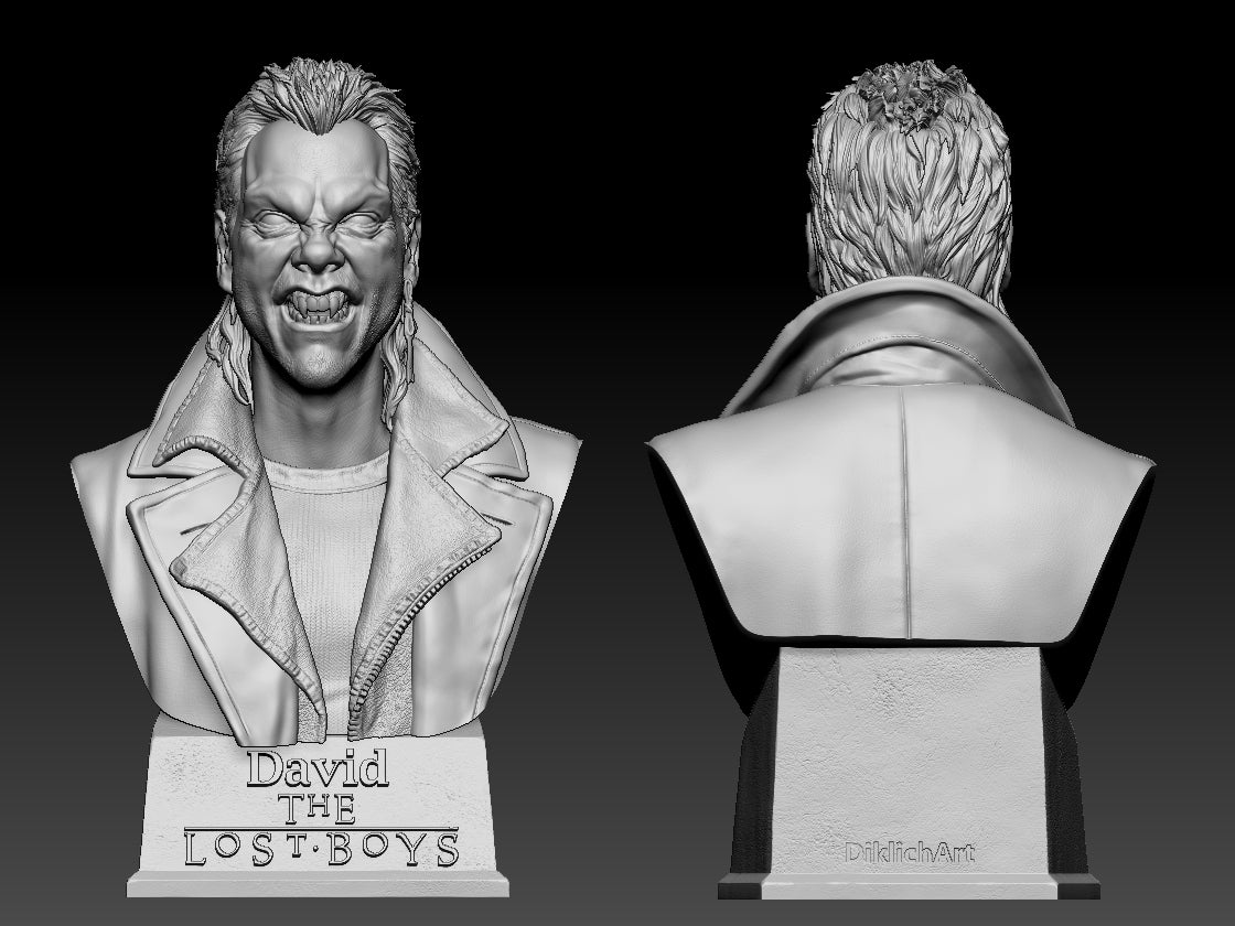 David - The Lost Boys - 3D Printed Statue / Bust