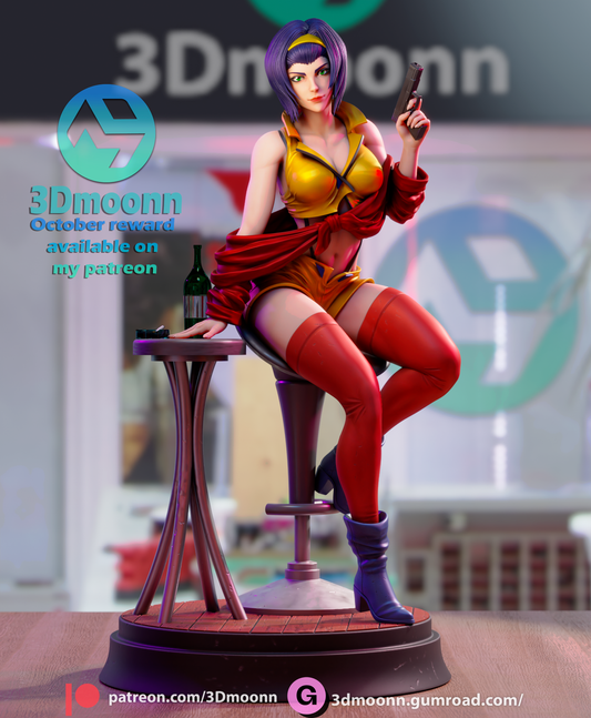 Faye Valentine (Cowboy Bebop) - 3d Printed 1:6 model kit (Fan Art)