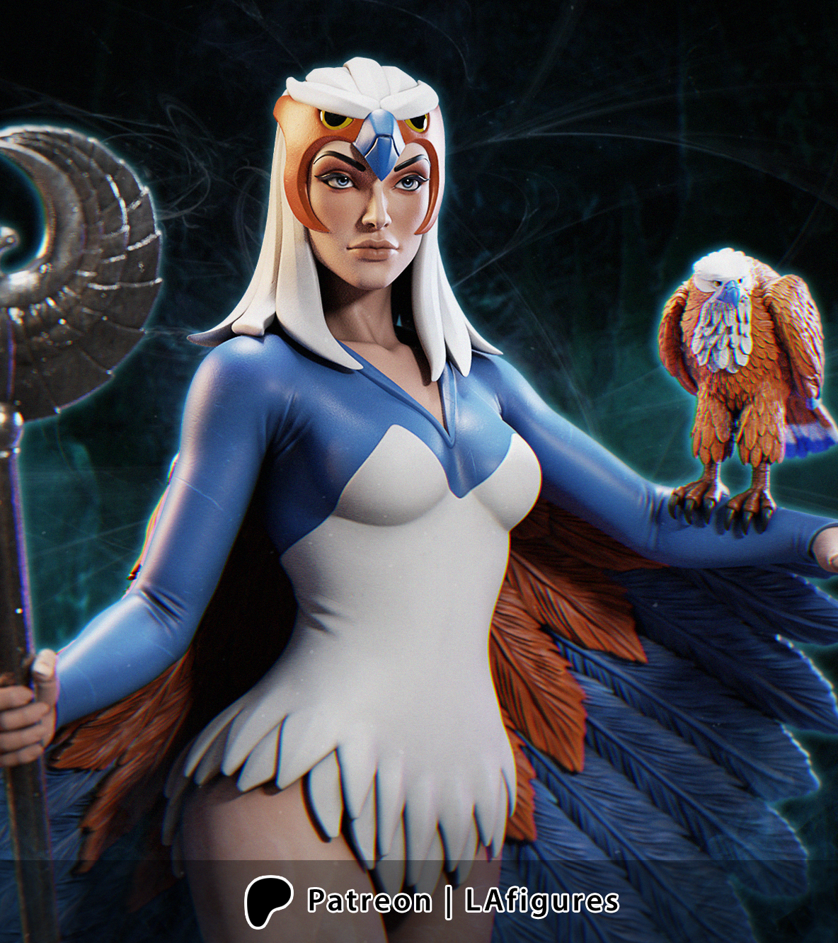 Sorceress Statue - 1:10 - 3D Print Fan Art Model Kit