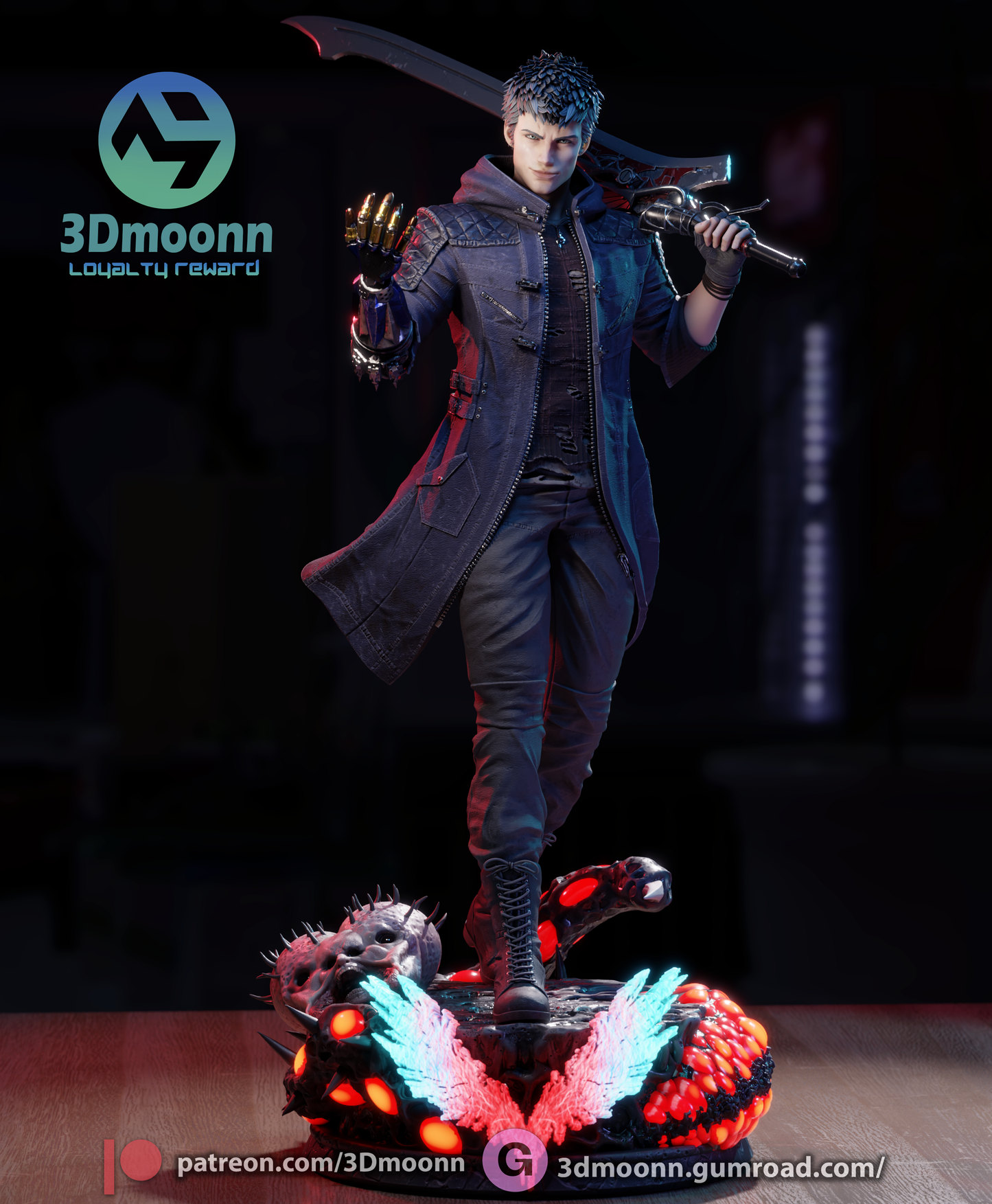 Nero (Devil May) - 3d Printed 1:6 model kit (Fan Art)
