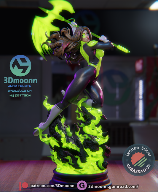 Jessica Cruz (Injustice) Statue - Fan Art - 3D Print Kit