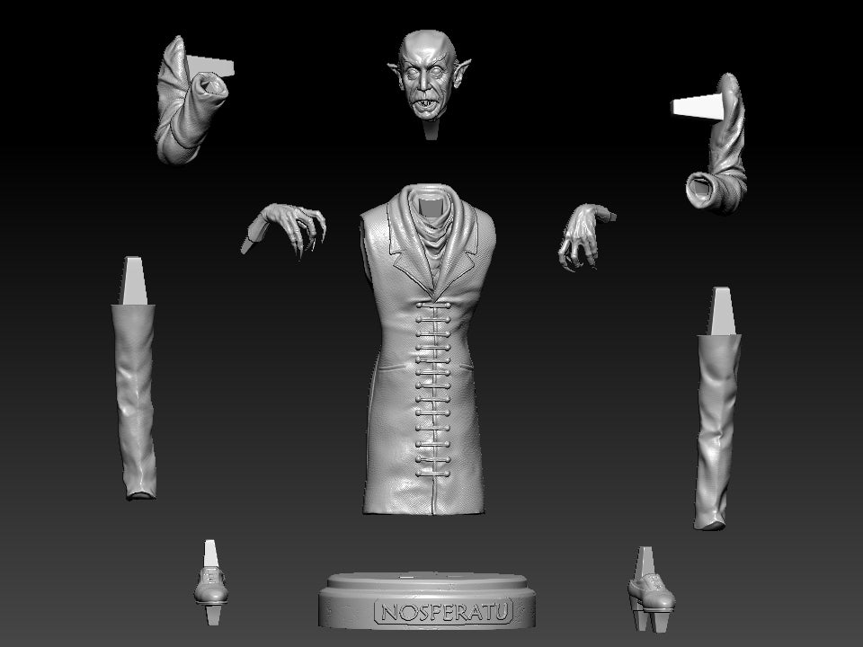 Nosferatu - 3D printed Model Statue / Bust
