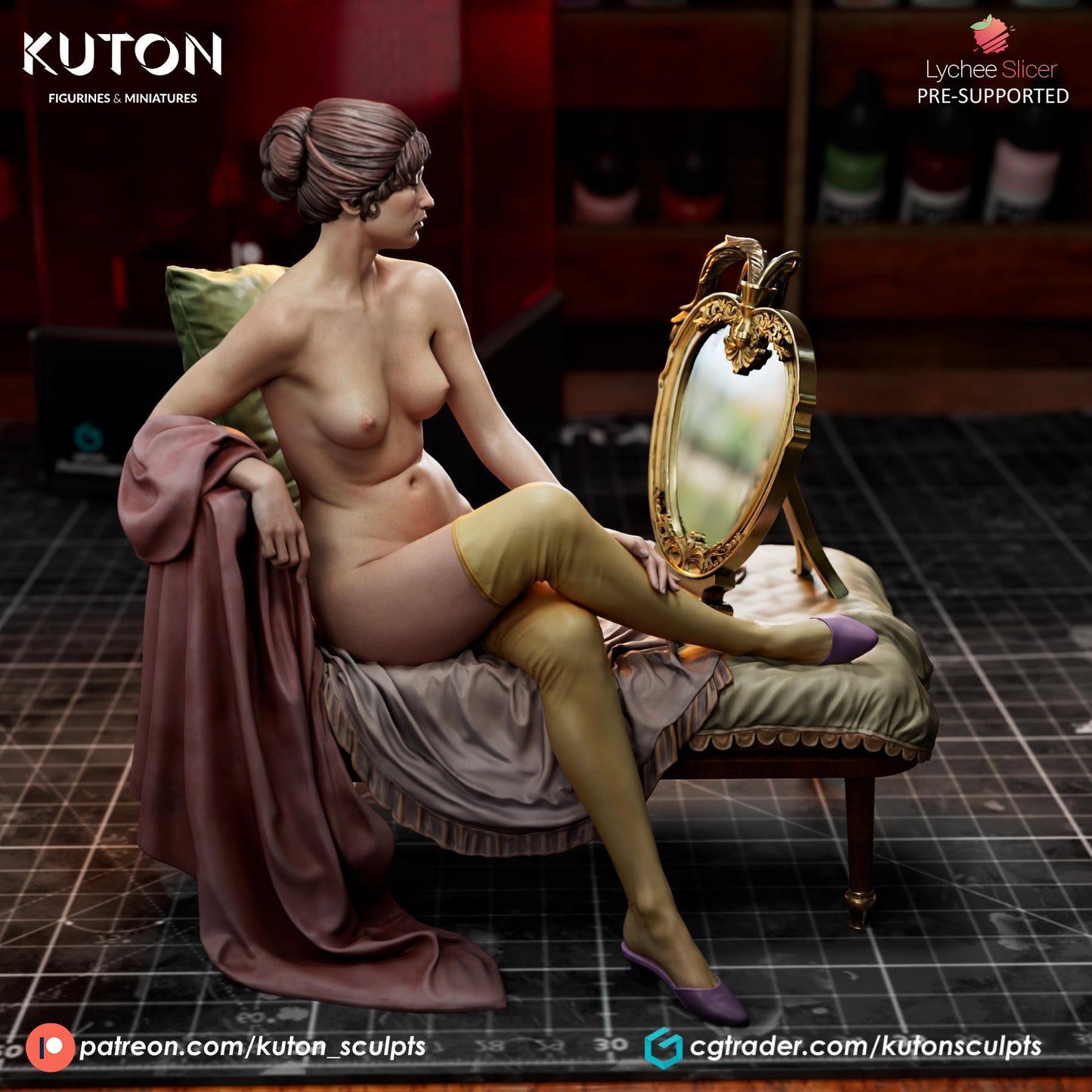 La Toilette par lampe - 3D Printed Model Kit