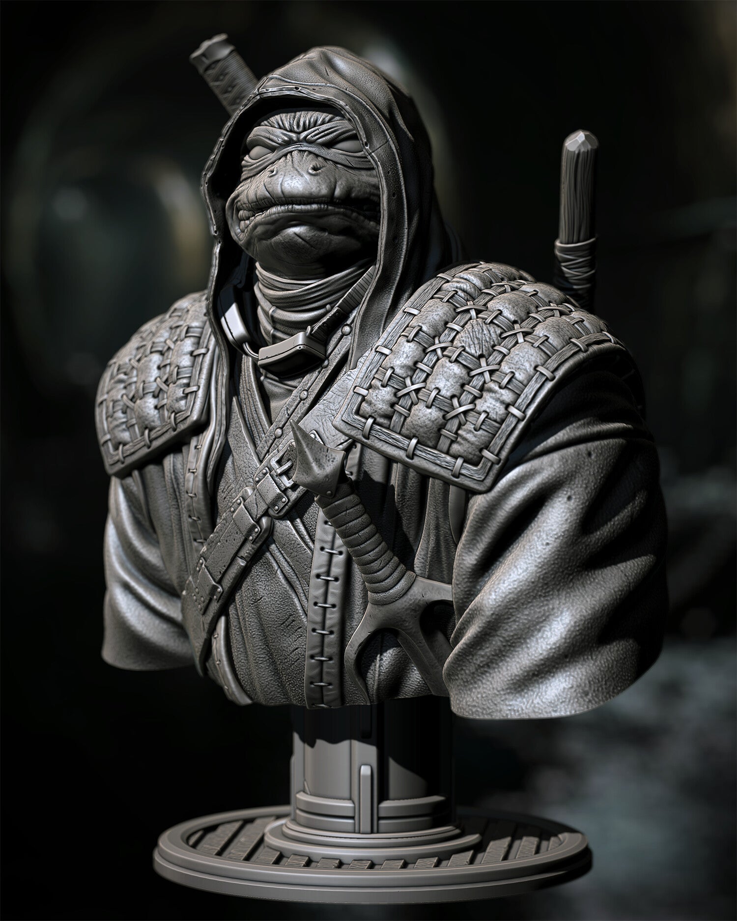 Ronin (TMNT) Bust - 108mm to 176mm 3D Print (Fan Art)