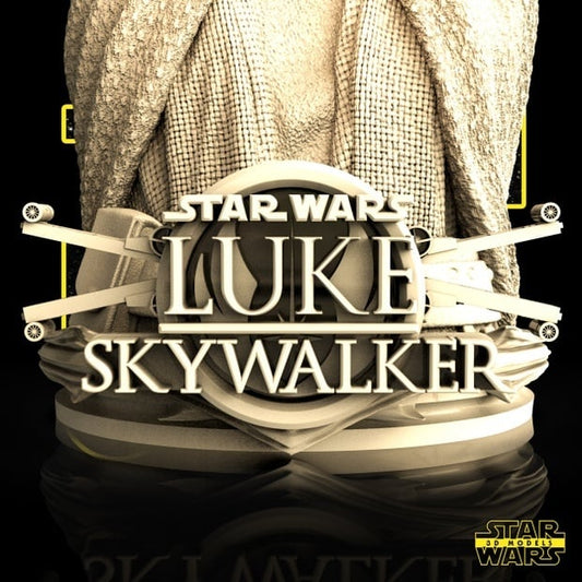 Luke Skywalker Bust (Fan Art) - 1:4 Scale (175mm) - 3D Printed