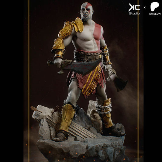 Kratos God Of War 3 - 3d printed model Statue 10 Scale & 6 Scale