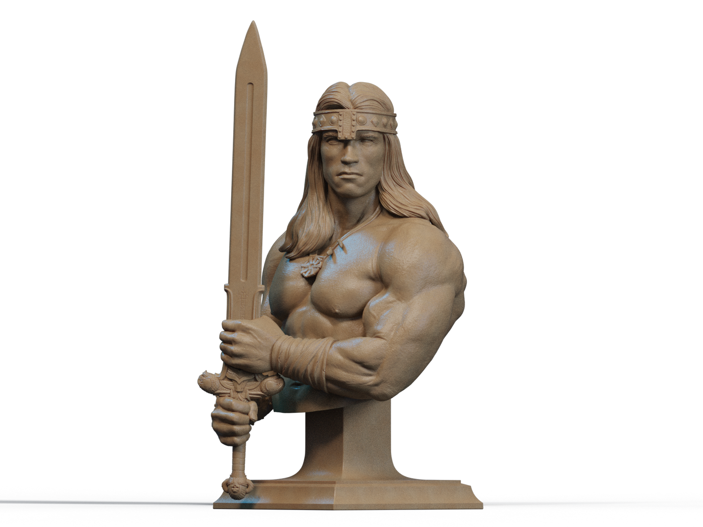Conan the Destroyer Bust - 3D Printed Model Kit