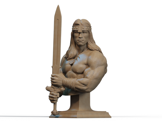 Conan the Destroyer Bust - 3D Printed Model Kit