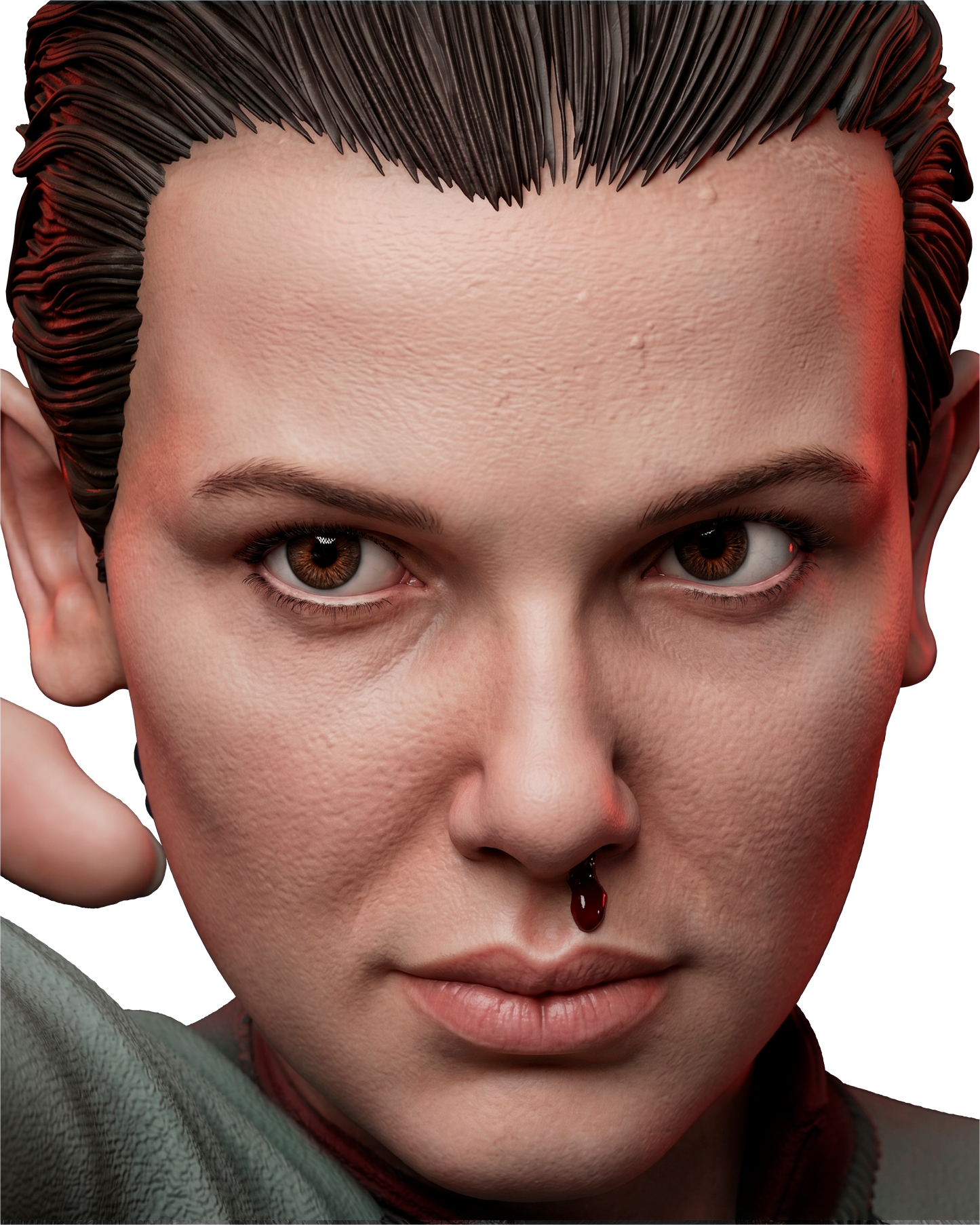 Eleven (Stranger Things) Sculpt - 1:6 and 1:12 scale 3d Printed Model Kit - Fan Art