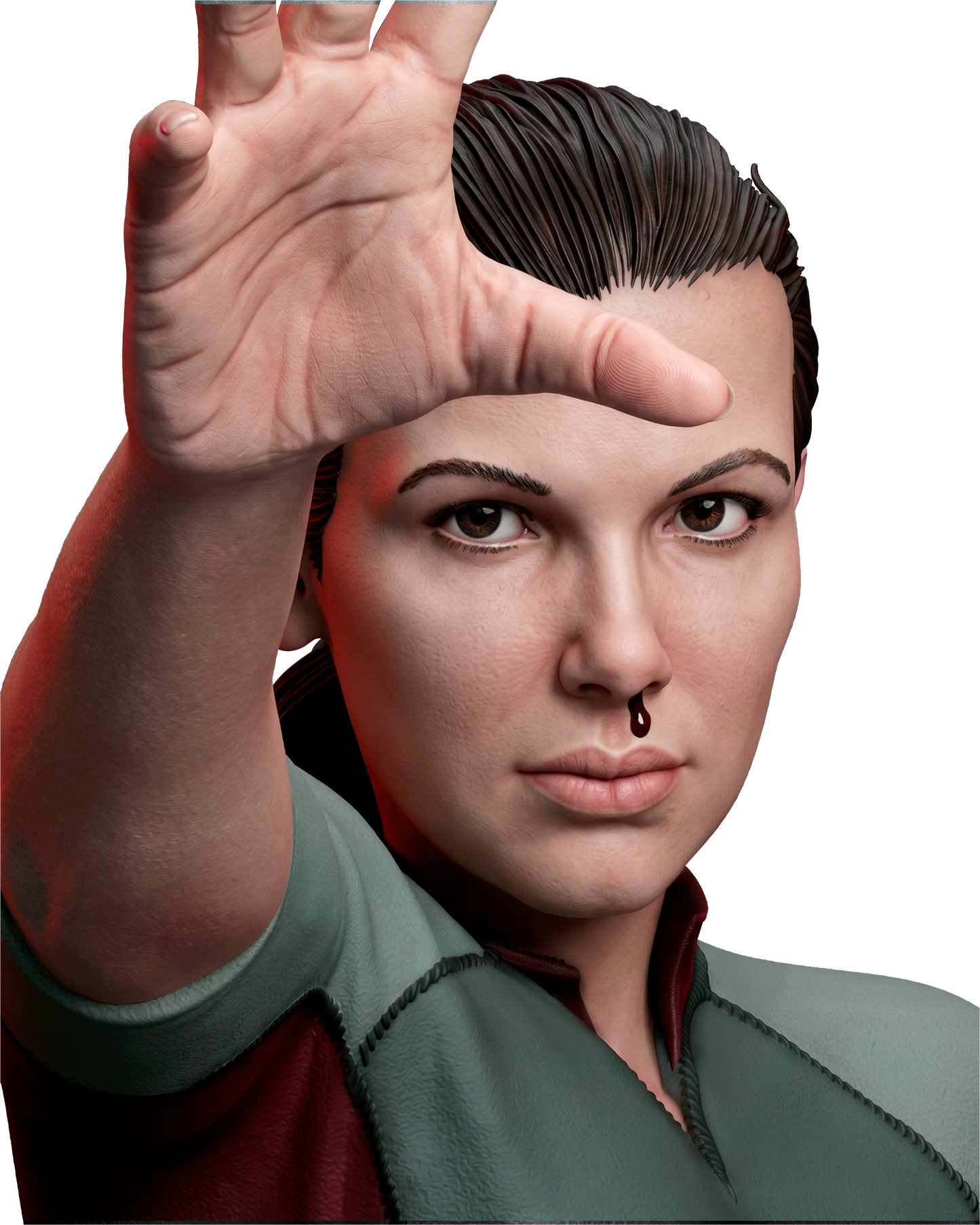 Eleven (Stranger Things) Sculpt - 1:6 and 1:12 scale 3d Printed Model Kit - Fan Art