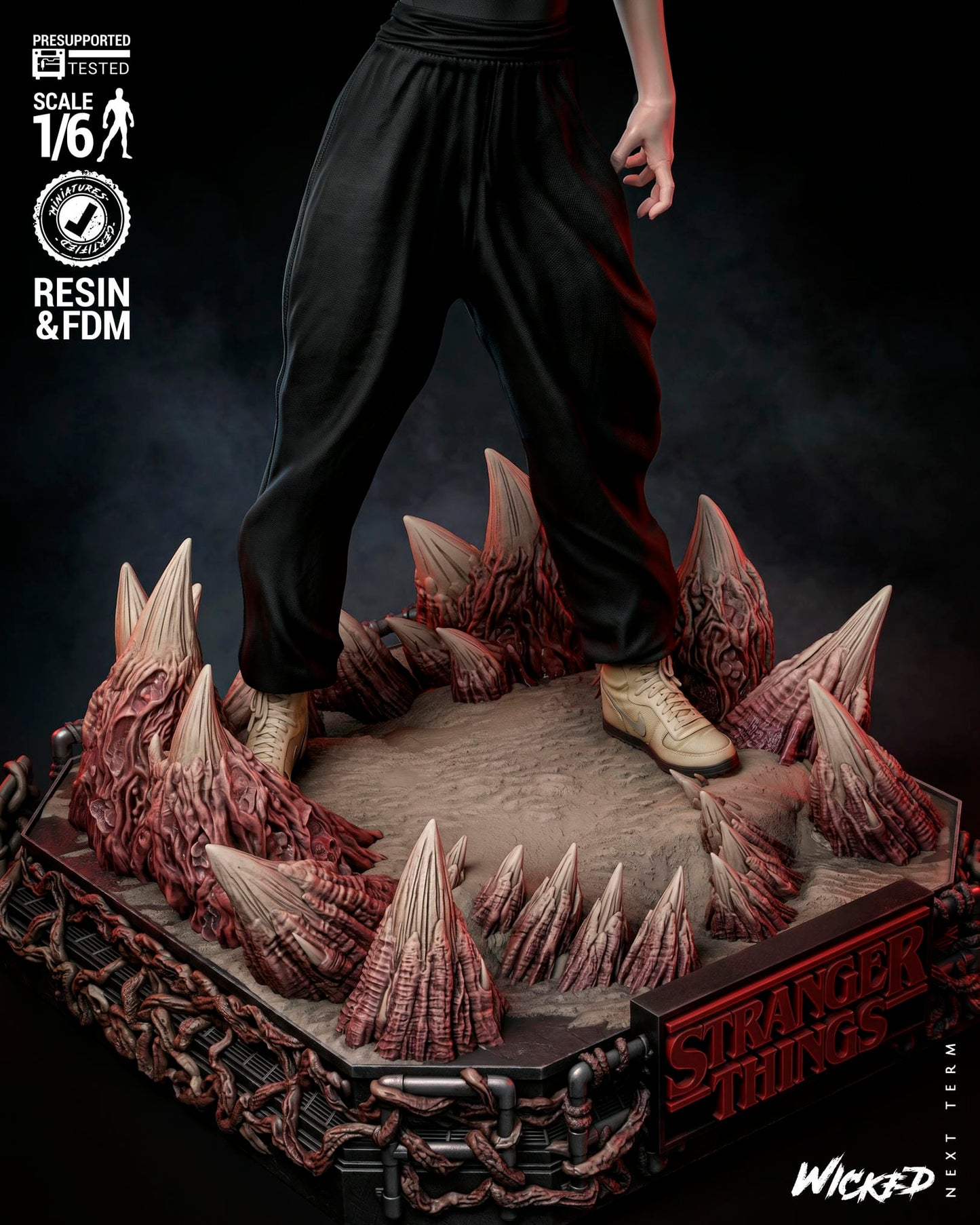 Eleven (Stranger Things) Sculpt - 1:6 and 1:12 scale 3d Printed Model Kit - Fan Art
