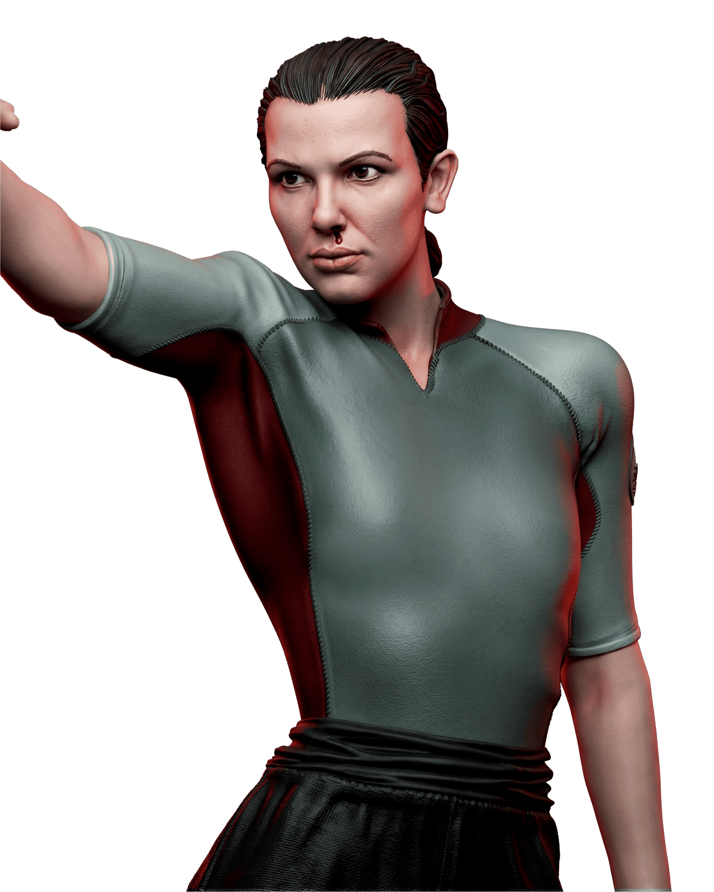 Eleven (Stranger Things) Sculpt - 1:6 and 1:12 scale 3d Printed Model Kit - Fan Art