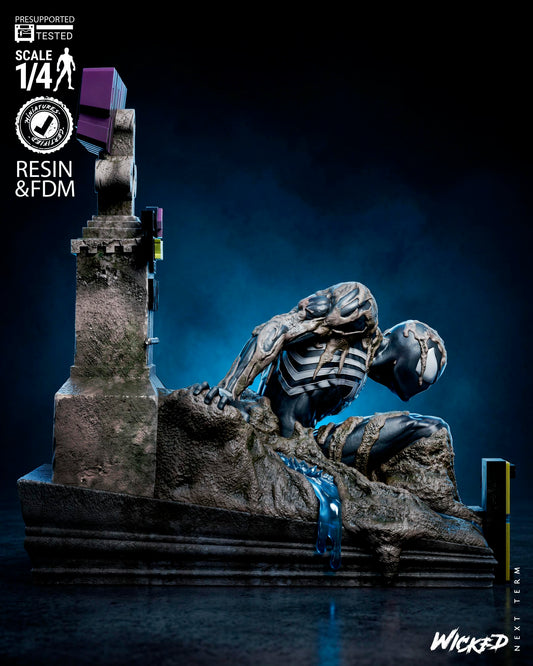Spider-man Tomb (Last Hunt) Sculpt -3d Printed Model Kit - Fan Art