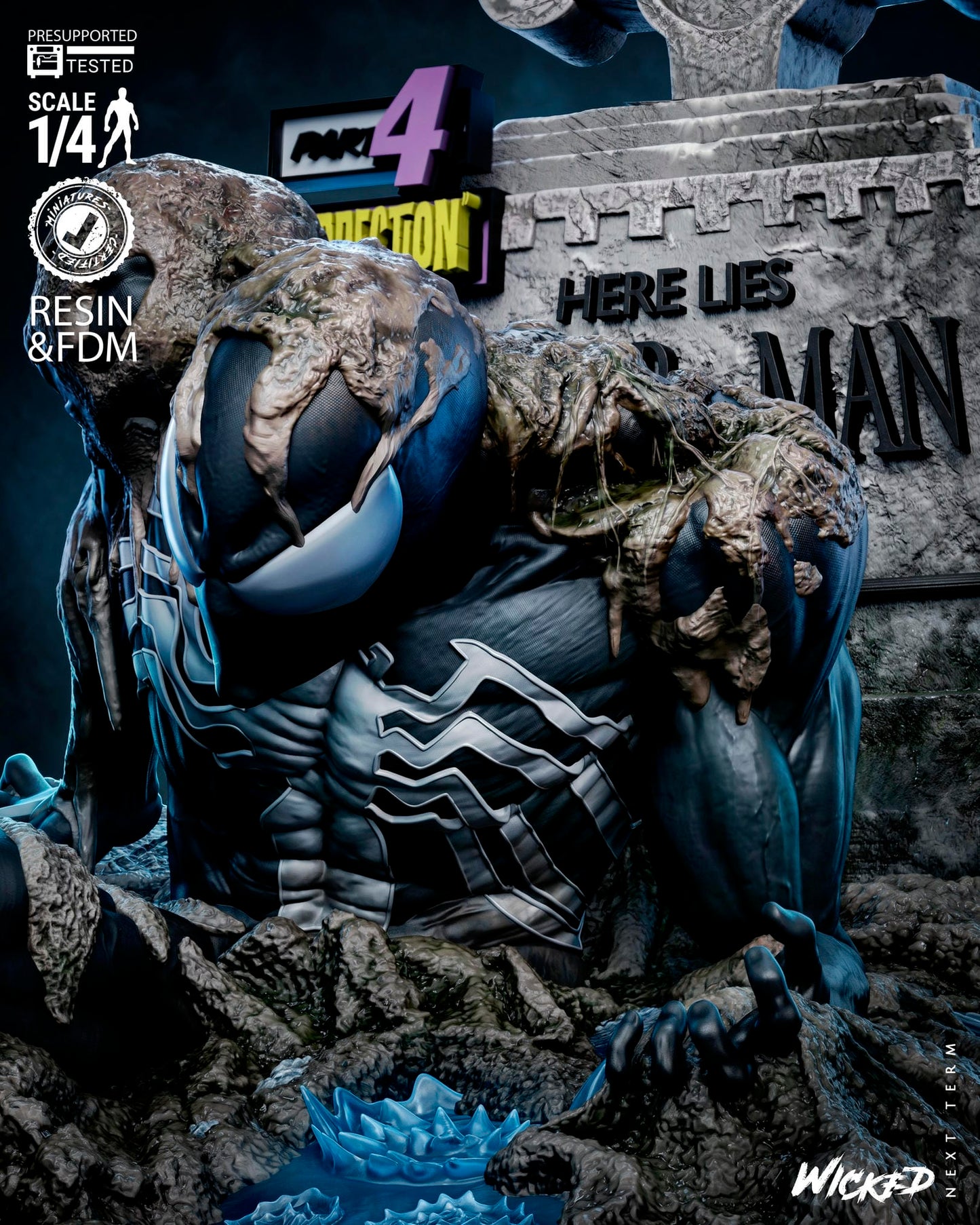 Spider-man Tomb (Last Hunt) Sculpt -3d Printed Model Kit - Fan Art