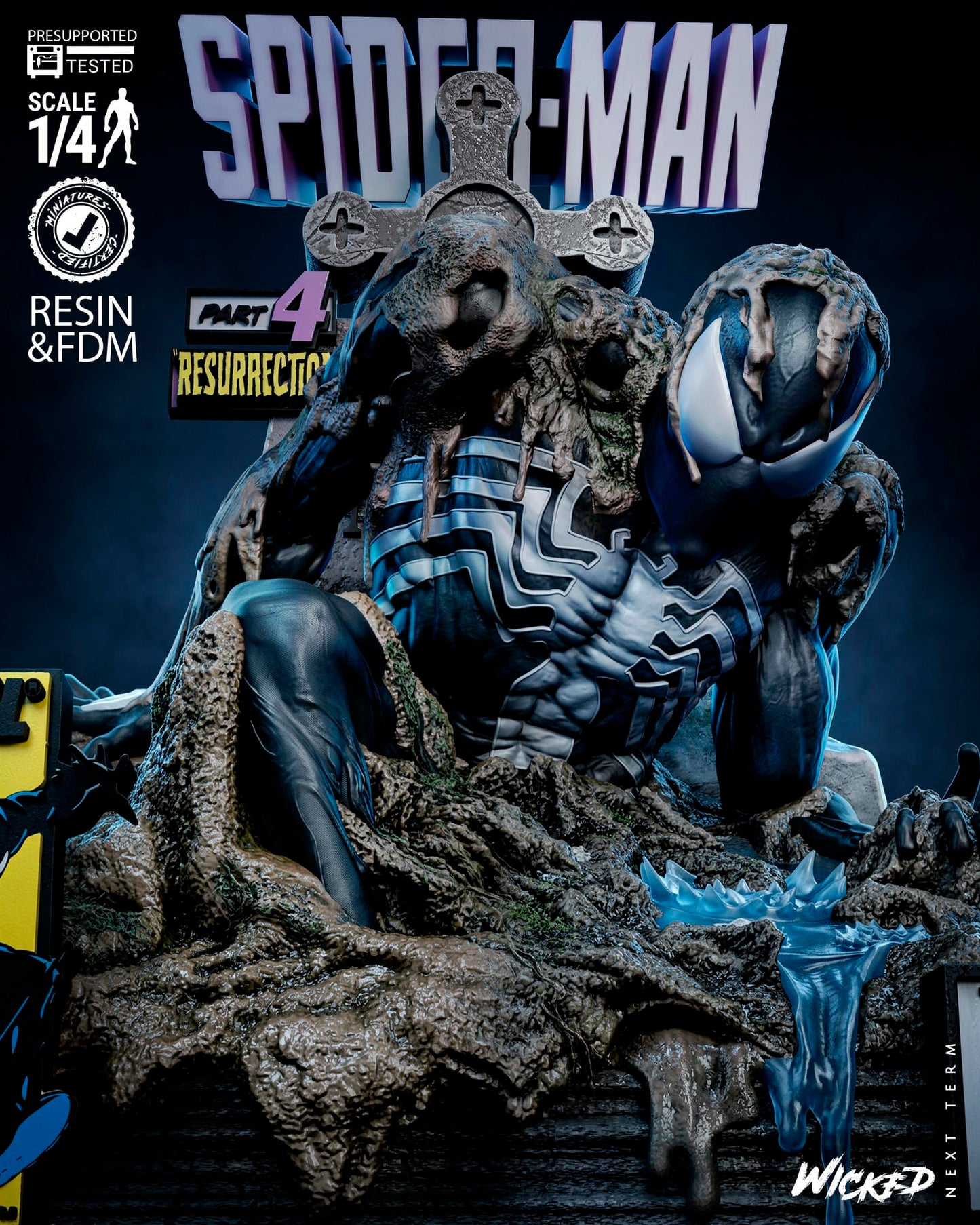 Spider-man Tomb (Last Hunt) Sculpt -3d Printed Model Kit - Fan Art