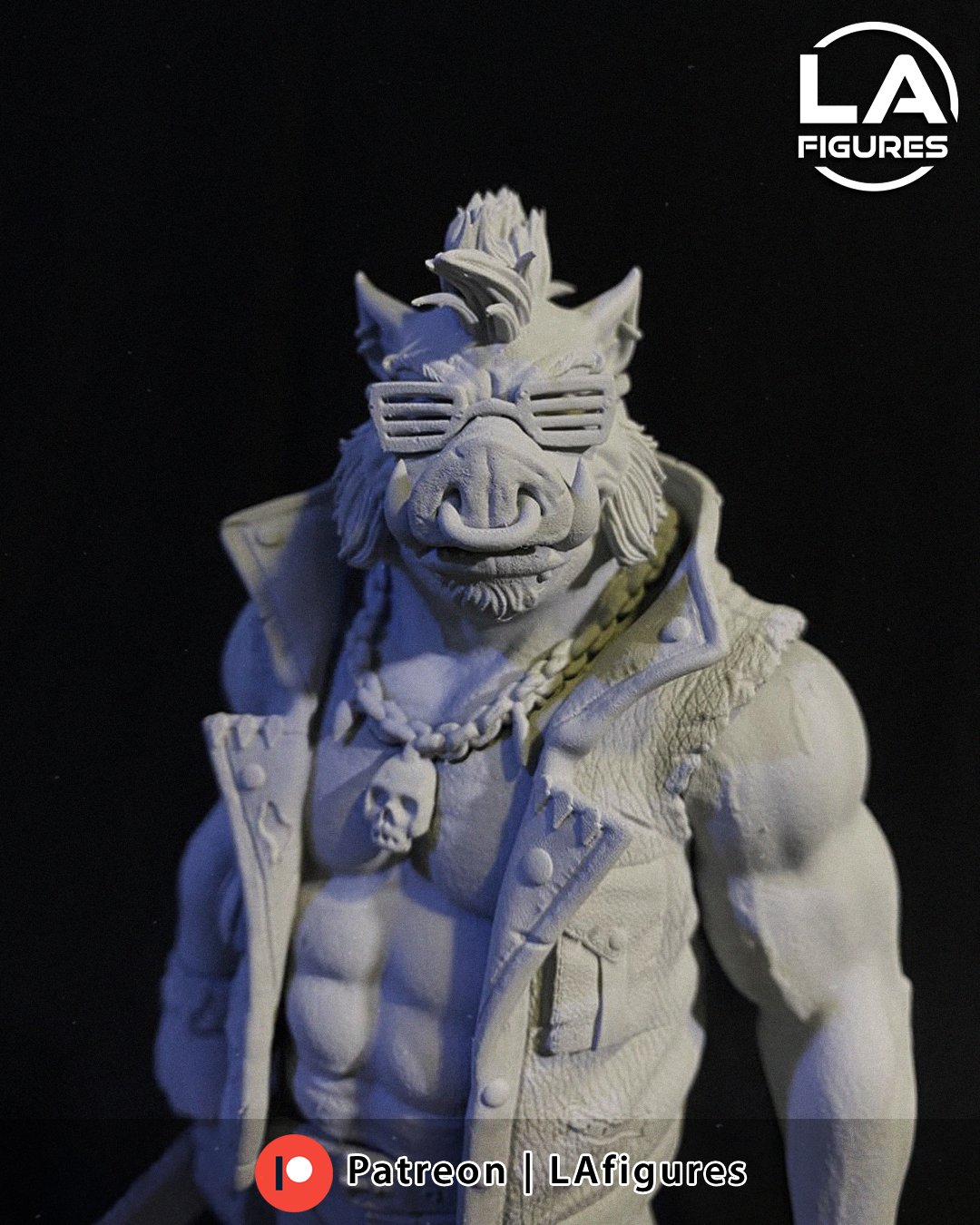 Bebop (TMNT) Statue - Fan Art 10 Scale (205mm) 3D Print Kit