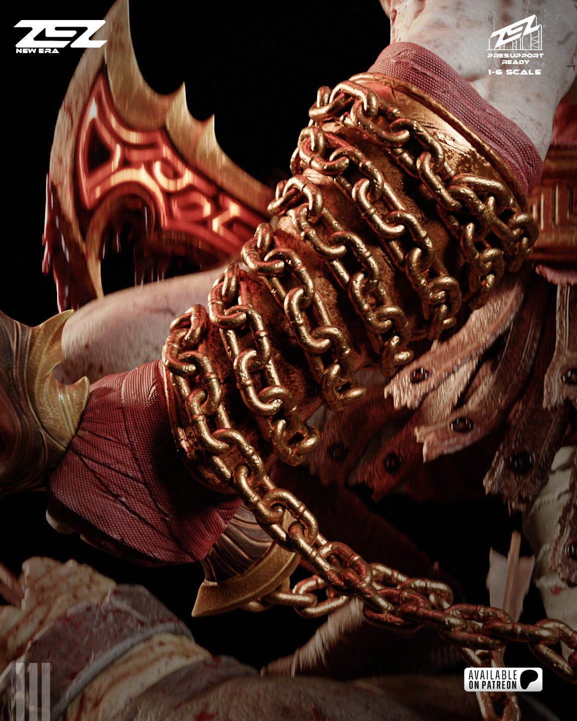 Kratos (ZEZ) - 3D Printed Fan Art Model Kit