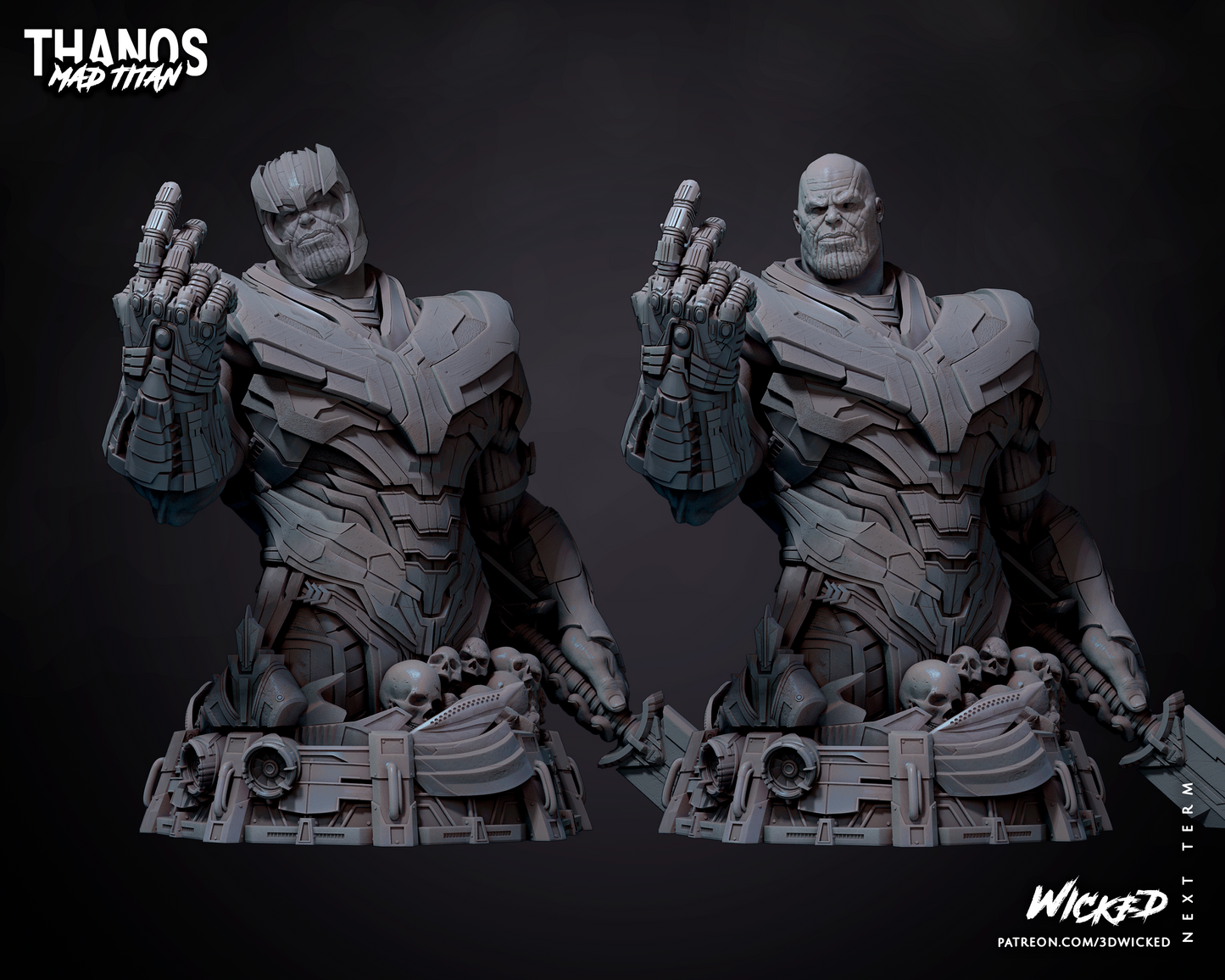 Thanos Bust (Fan Art) - 3D Print kit