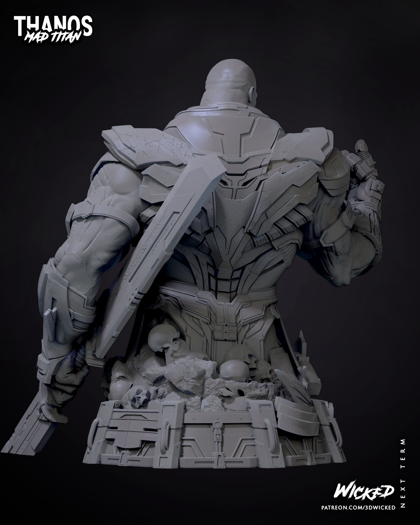 Thanos Bust (Fan Art) - 3D Print kit