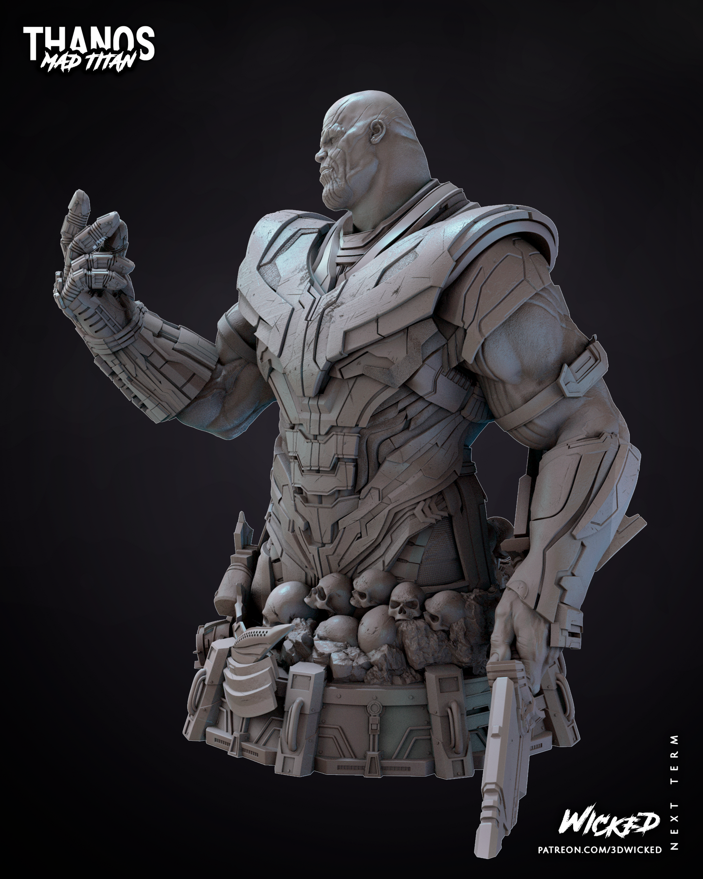 Thanos Bust (Fan Art) - 3D Print kit