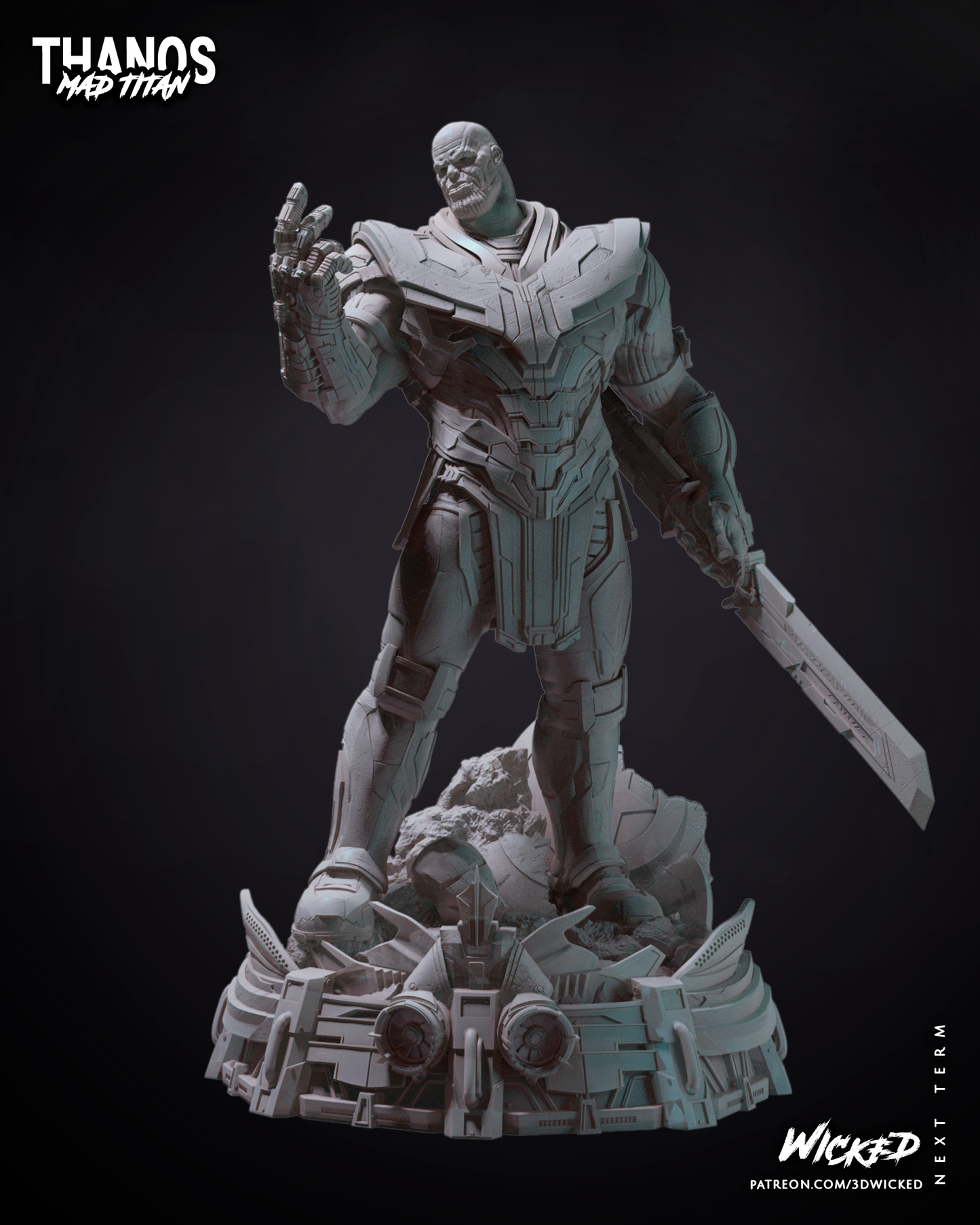 Thanos Bust (Fan Art) - 3D Print kit