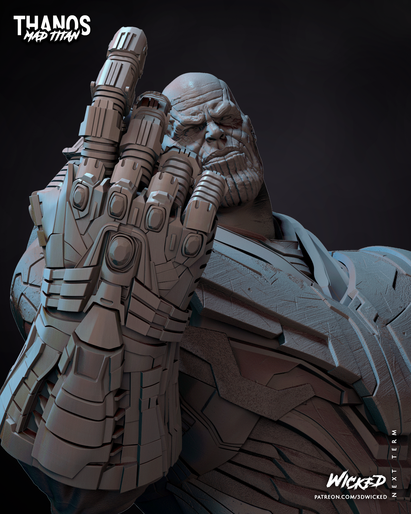 Thanos Bust (Fan Art) - 3D Print kit