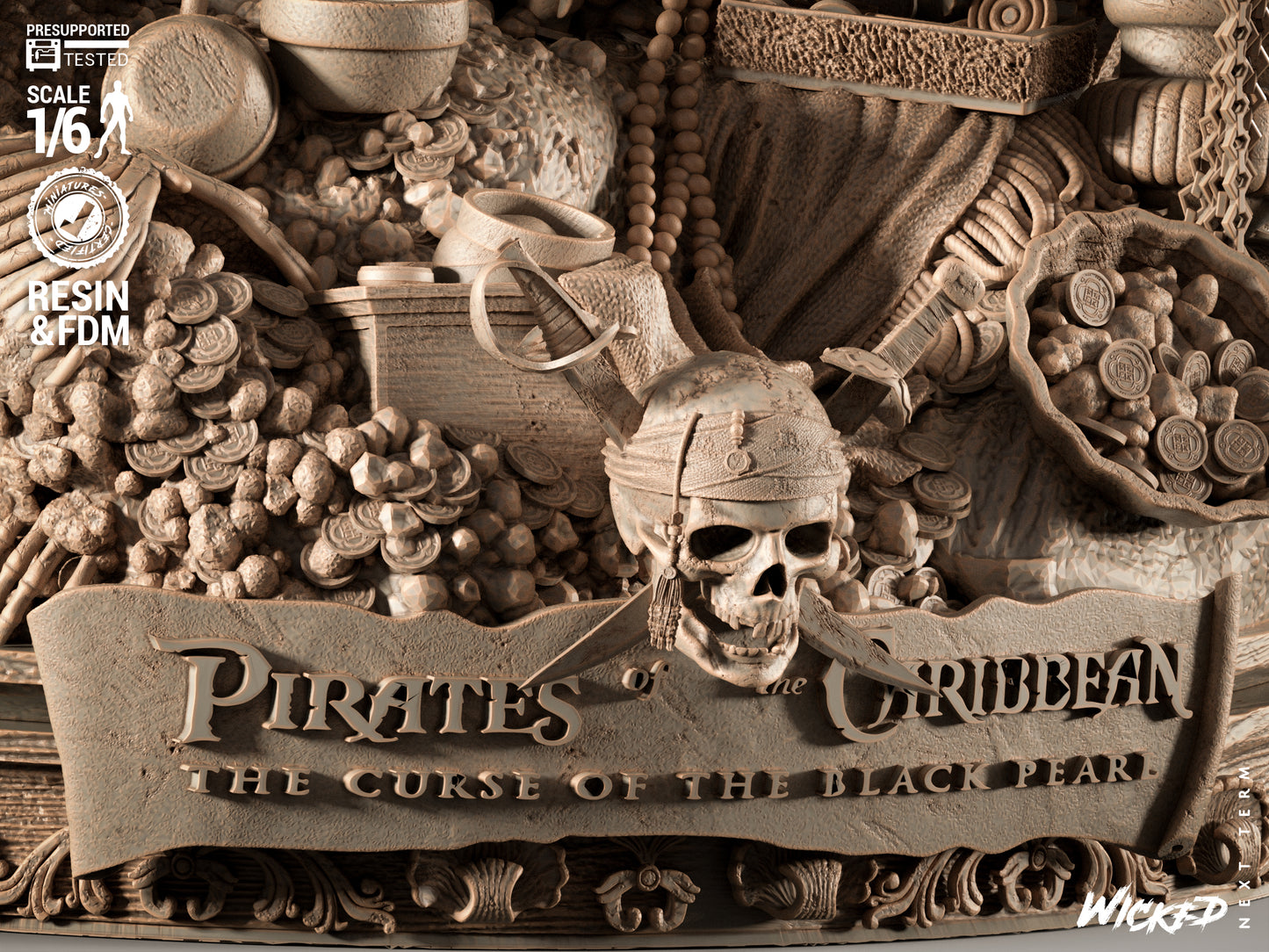 Pirates of the Caribbean (Diorama) - 3d Printed Model Kit